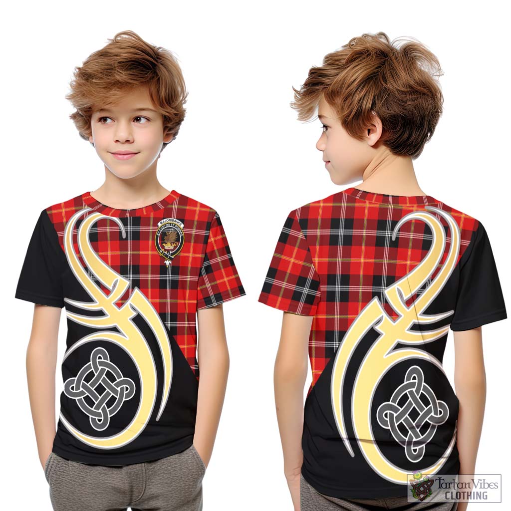 Majoribanks Tartan Kid T-Shirt with Family Crest and Celtic Symbol Style Youth XL Size14 - Tartan Vibes Clothing