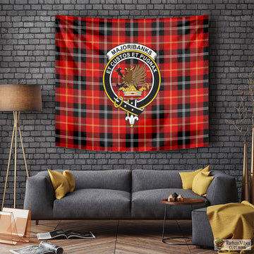Majoribanks Tartan Tapestry Wall Hanging and Home Decor for Room with Family Crest