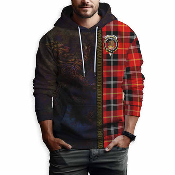 Majoribanks Tartan Family Crest Hoodie Alba Gu Brath Be Brave Lion Ancient Style Pullover Hoodie - Tartan Vibes Clothing