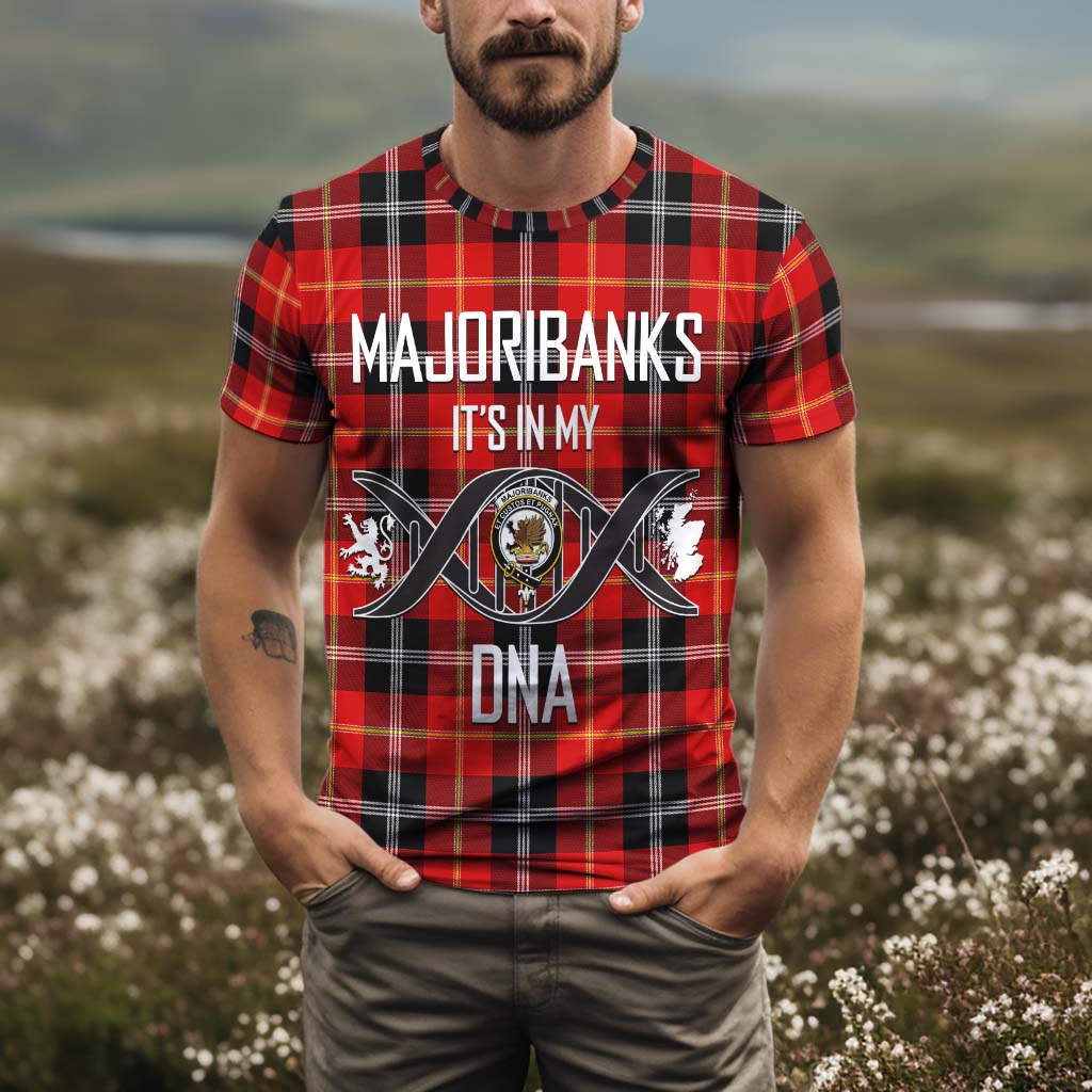 Tartan Vibes Clothing Majoribanks Tartan T-Shirt with Family Crest DNA In Me Style