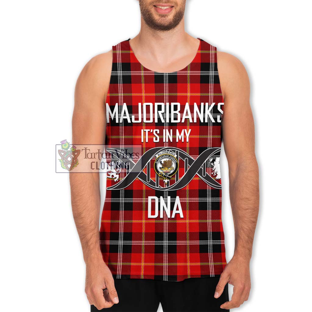 Tartan Vibes Clothing Majoribanks Tartan Men's Tank Top with Family Crest DNA In Me Style