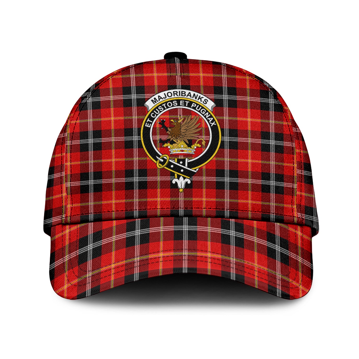 Majoribanks Tartan Classic Cap with Family Crest Classic Cap Universal Fit - Tartan Vibes Clothing