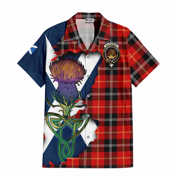 Majoribanks Tartan Family Crest Hawaiian Shirt Scottish Thistle Celtic Inspired Kid - Tartan Vibes Clothing