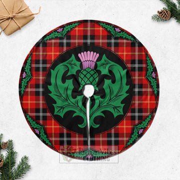 Majoribanks Tartan Christmas Tree Skirt Scottish Thistle Style