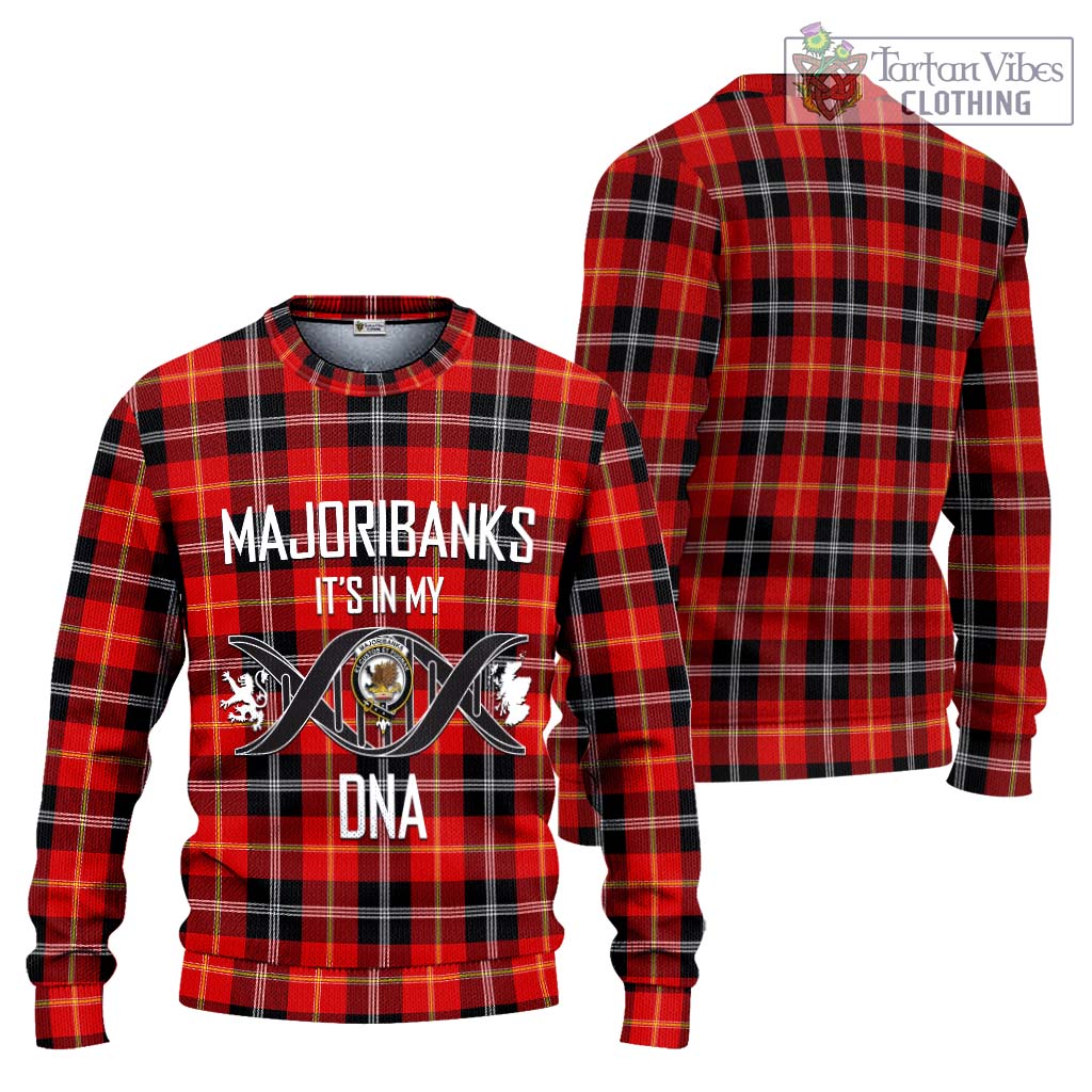 Tartan Vibes Clothing Majoribanks Tartan Knitted Sweater with Family Crest DNA In Me Style