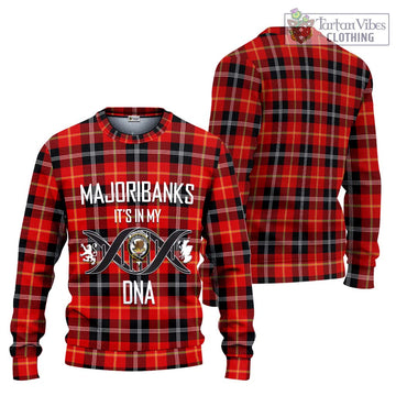 Majoribanks Tartan Knitted Sweater with Family Crest DNA In Me Style