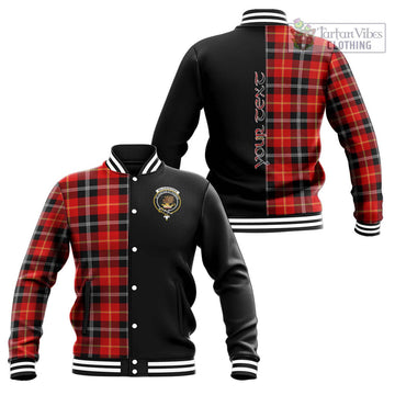 Majoribanks Tartan Baseball Jacket with Family Crest and Half Of Me Style