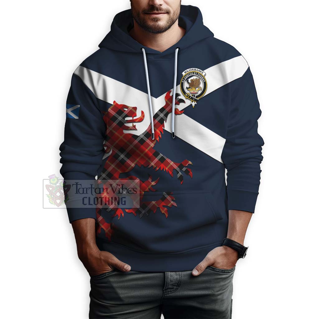 Tartan Vibes Clothing Majoribanks Tartan Lion Rampant Hoodie – Proudly Display Your Heritage with Alba Gu Brath and Clan Name