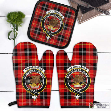 Majoribanks Tartan Combo Oven Mitt & Pot-Holder with Family Crest