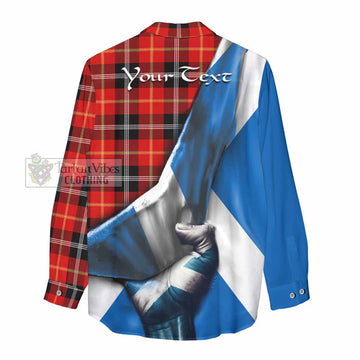 Majoribanks Tartan Women's Casual Shirt with Family Crest Scotland Patriotic Style