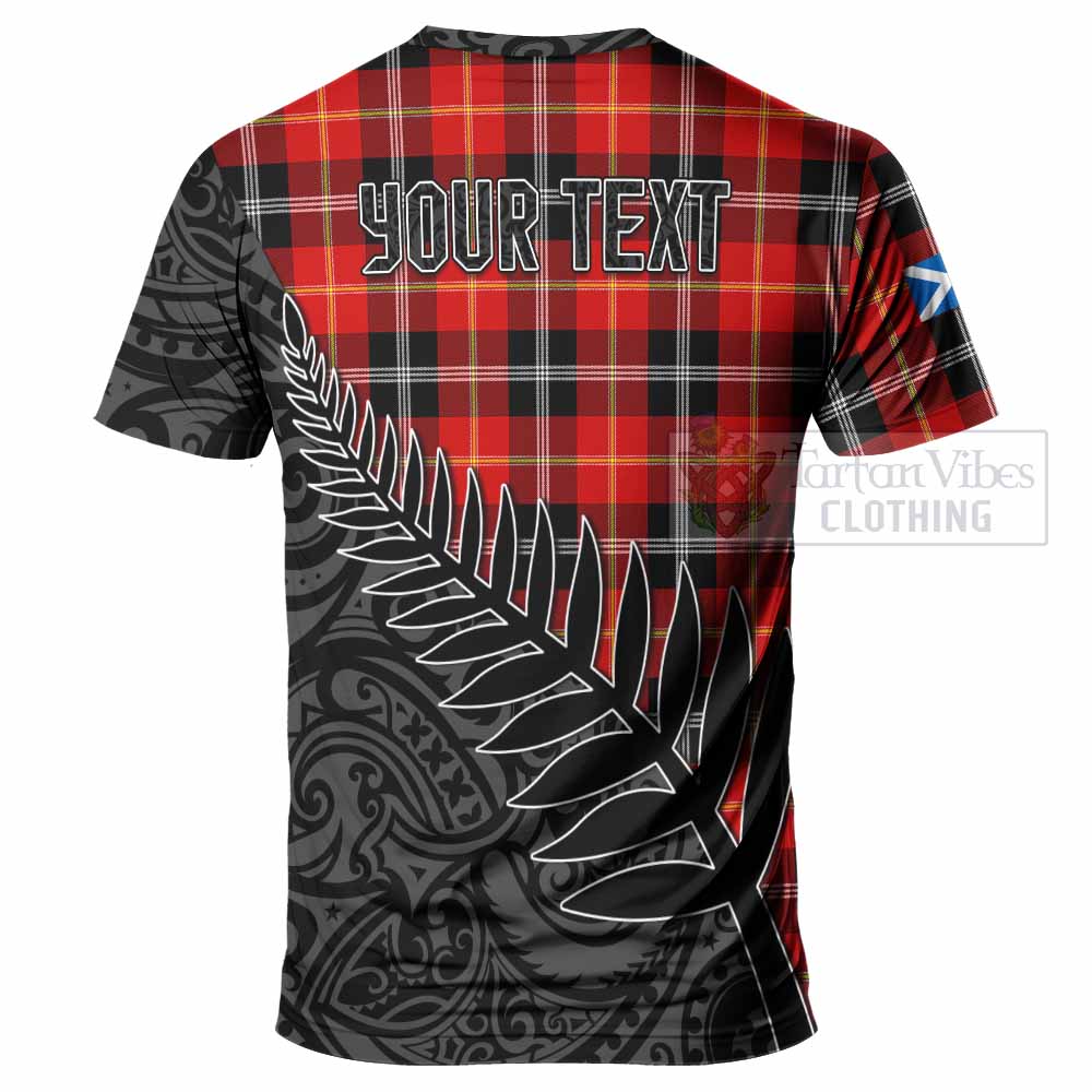 Tartan Vibes Clothing Majoribanks Crest Tartan T-Shirt with New Zealand Silver Fern Half Style