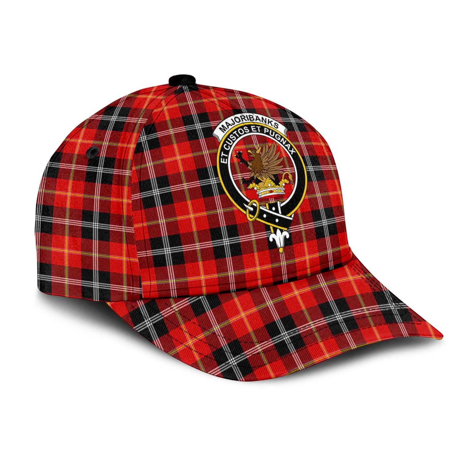 Majoribanks Tartan Classic Cap with Family Crest - Tartan Vibes Clothing