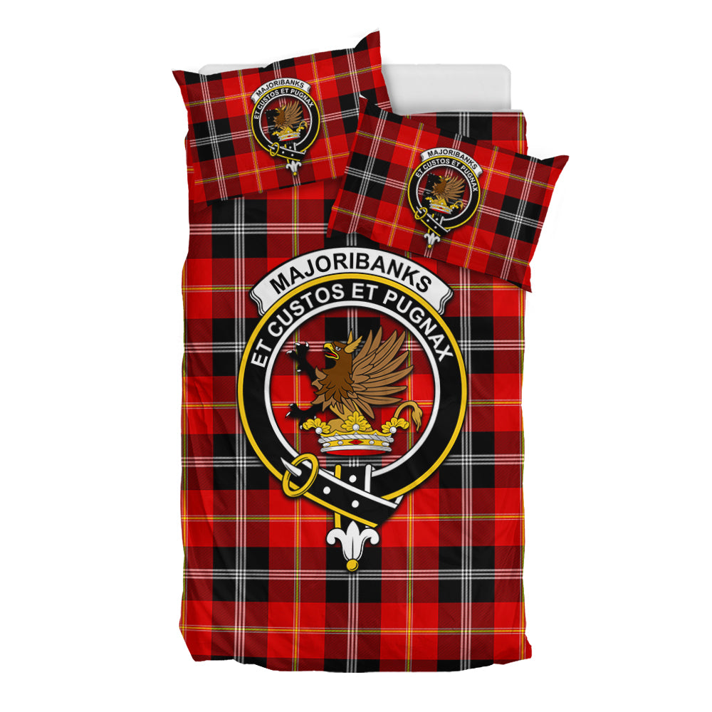 Majoribanks Tartan Bedding Set with Family Crest - Tartan Vibes Clothing