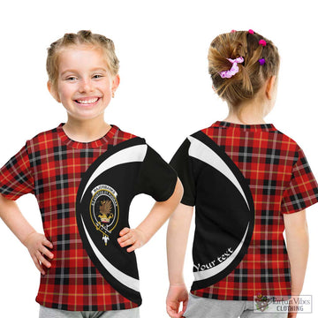Majoribanks Tartan Kid T-Shirt with Family Crest Circle Style
