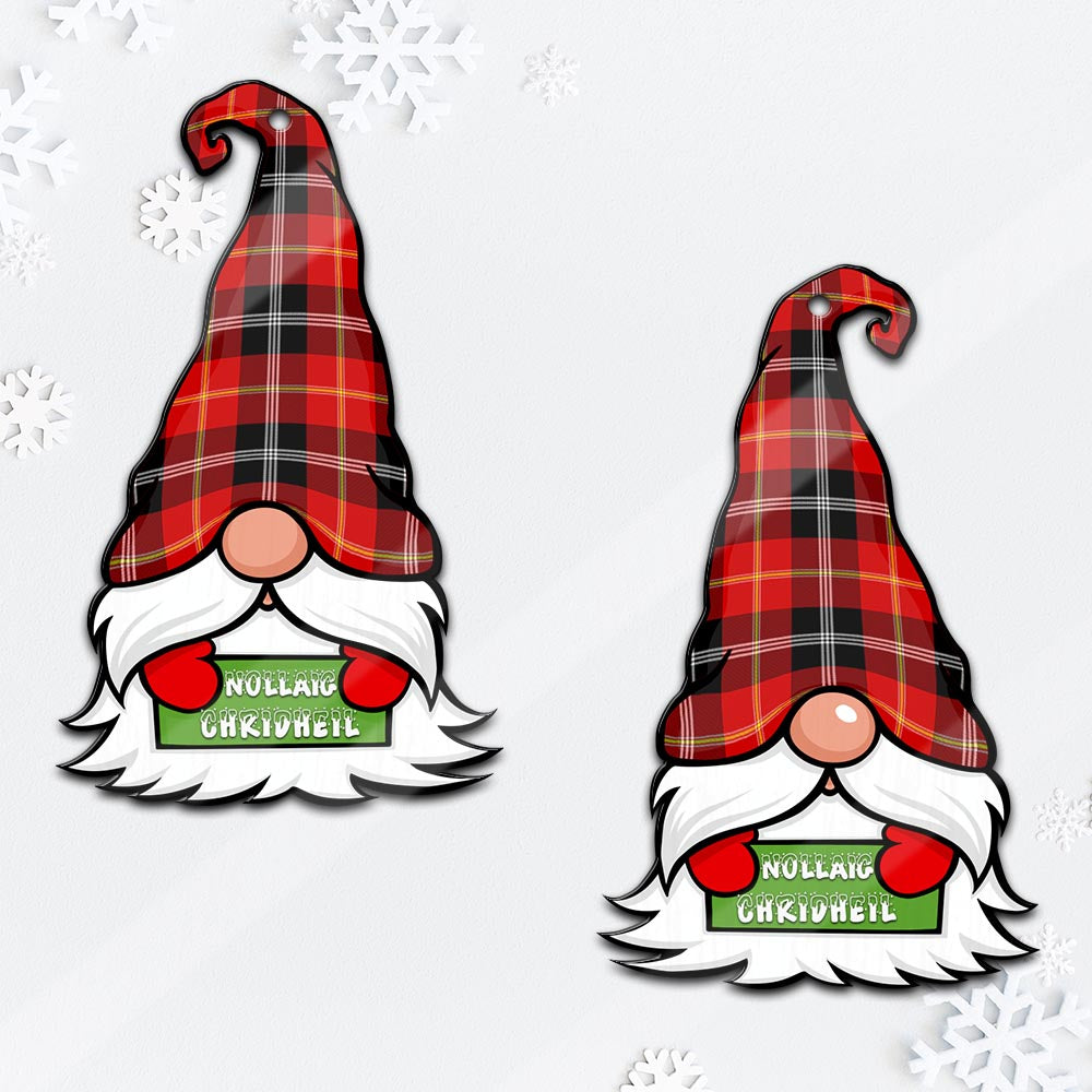 Majoribanks Gnome Christmas Ornament with His Tartan Christmas Hat Mica Ornament - Tartanvibesclothing