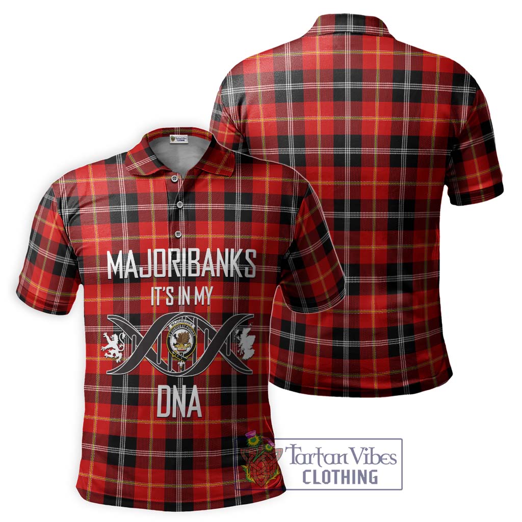 Tartan Vibes Clothing Majoribanks Tartan Polo Shirt with Family Crest DNA In Me Style