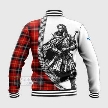 Majoribanks Tartan Clan Crest Baseball Jacket with Highlander Warrior Celtic Style