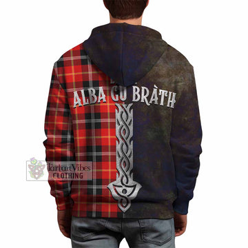 Majoribanks Tartan Family Crest Hoodie Alba Gu Brath Be Brave Lion Ancient Style - Tartan Vibes Clothing