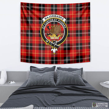 Majoribanks Tartan Tapestry Wall Hanging and Home Decor for Room with Family Crest