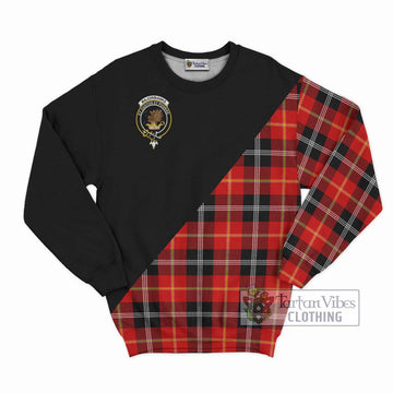 Majoribanks Tartan Sweatshirt with Family Crest and Military Logo Style