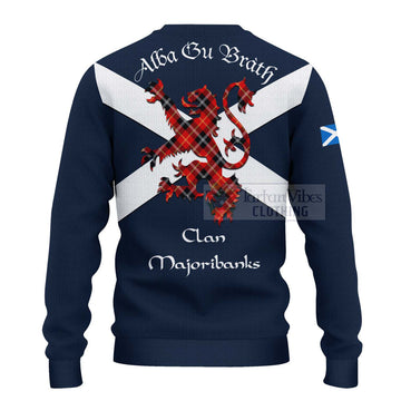 Majoribanks Tartan Lion Rampant Ugly Sweater Proudly Display Your Heritage with Alba Gu Brath and Clan Name - Tartan Vibes Clothing