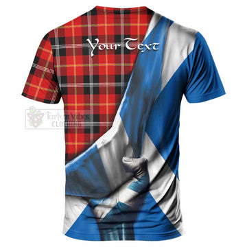 Majoribanks Tartan T-Shirt with Family Crest Scotland Patriotic Style