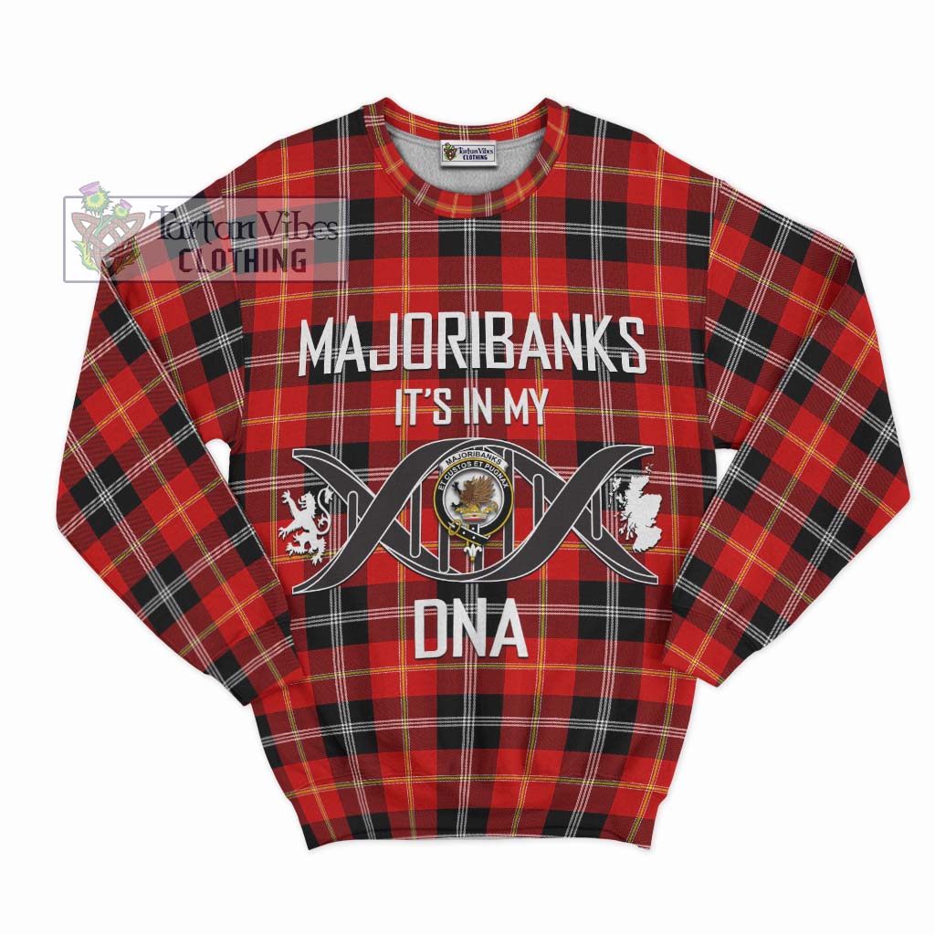 Tartan Vibes Clothing Majoribanks Tartan Sweatshirt with Family Crest DNA In Me Style