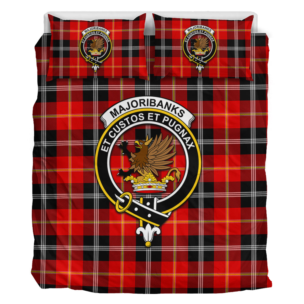 Majoribanks Tartan Bedding Set with Family Crest - Tartan Vibes Clothing