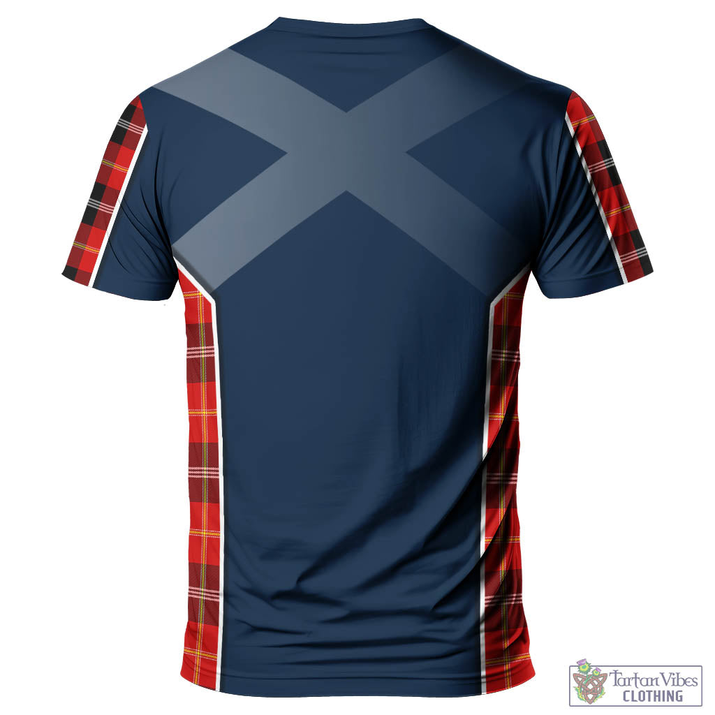 Tartan Vibes Clothing Majoribanks Tartan T-Shirt with Family Crest and Scottish Thistle Vibes Sport Style