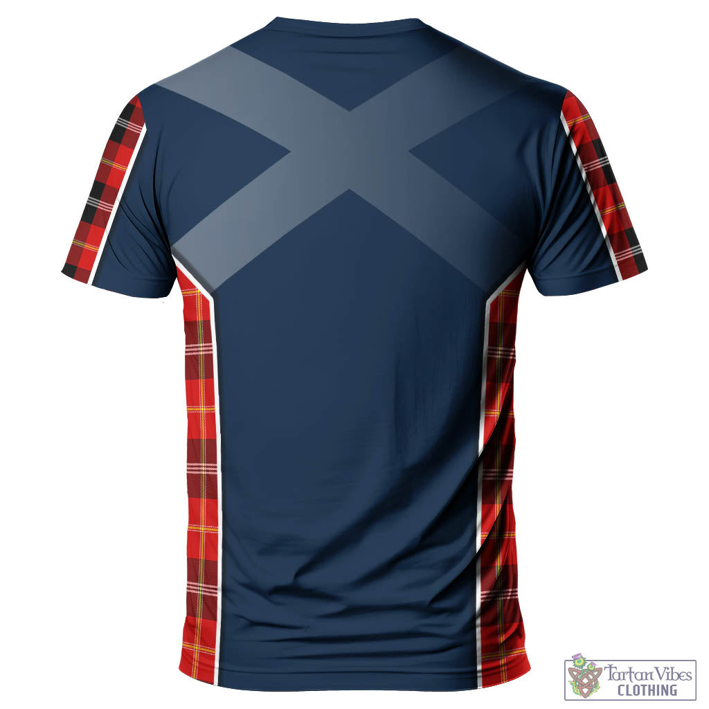 Tartan Vibes Clothing Majoribanks Tartan T-Shirt with Family Crest and Lion Rampant Vibes Sport Style