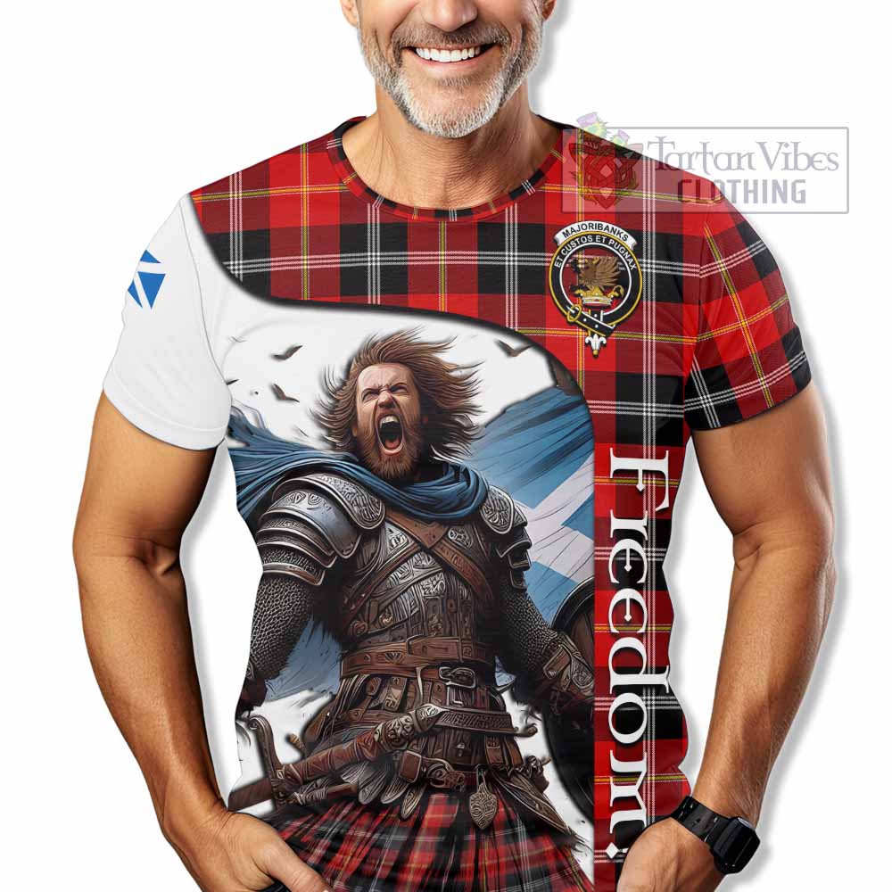 Majoribanks Crest Tartan T-Shirt Inspired by the Freedom of Scottish Warrior