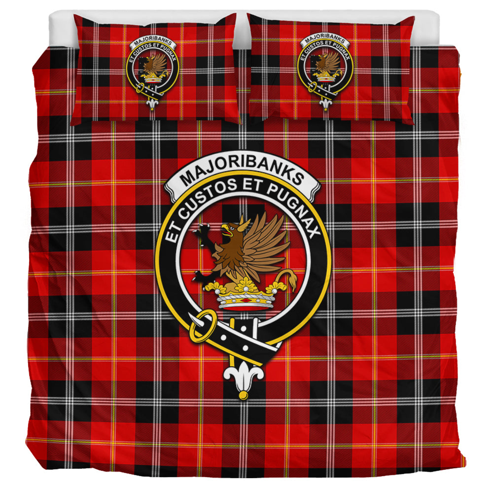 Majoribanks Tartan Bedding Set with Family Crest UK Bedding Set UK Super King 104*94 inch - Tartan Vibes Clothing