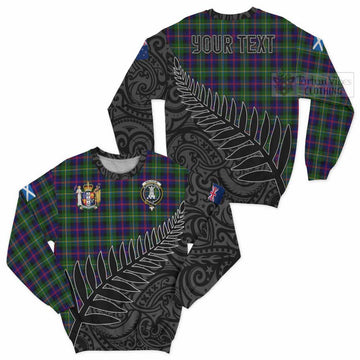 Malcolm Crest Tartan Sweatshirt with New Zealand Silver Fern Half Style