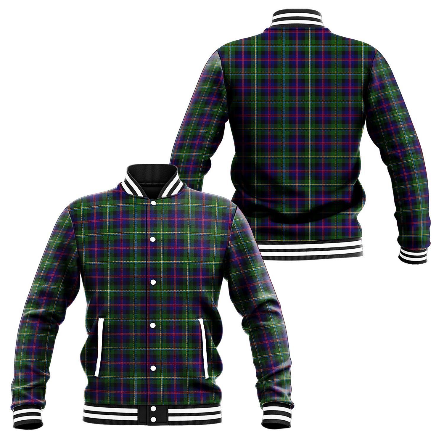 Malcolm Tartan Baseball Jacket Unisex - Tartan Vibes Clothing