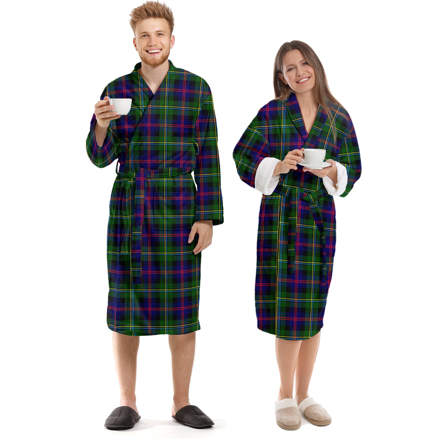 Malcolm Tartan Bathrobe Unisex S - Tartan Vibes Clothing