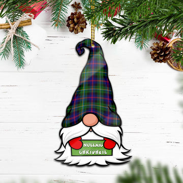 Malcolm Gnome Christmas Ornament with His Tartan Christmas Hat