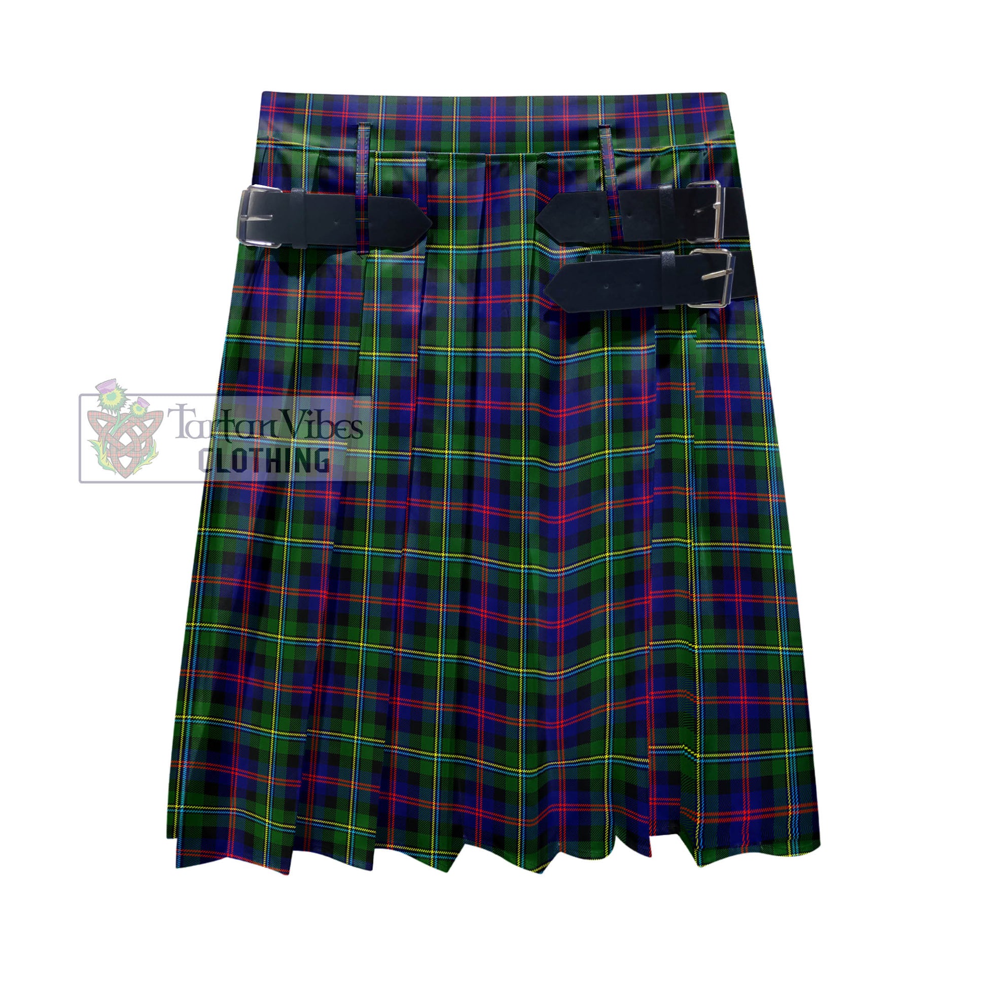 Tartan Vibes Clothing Malcolm Tartan Men's Pleated Skirt - Fashion Casual Retro Scottish Style