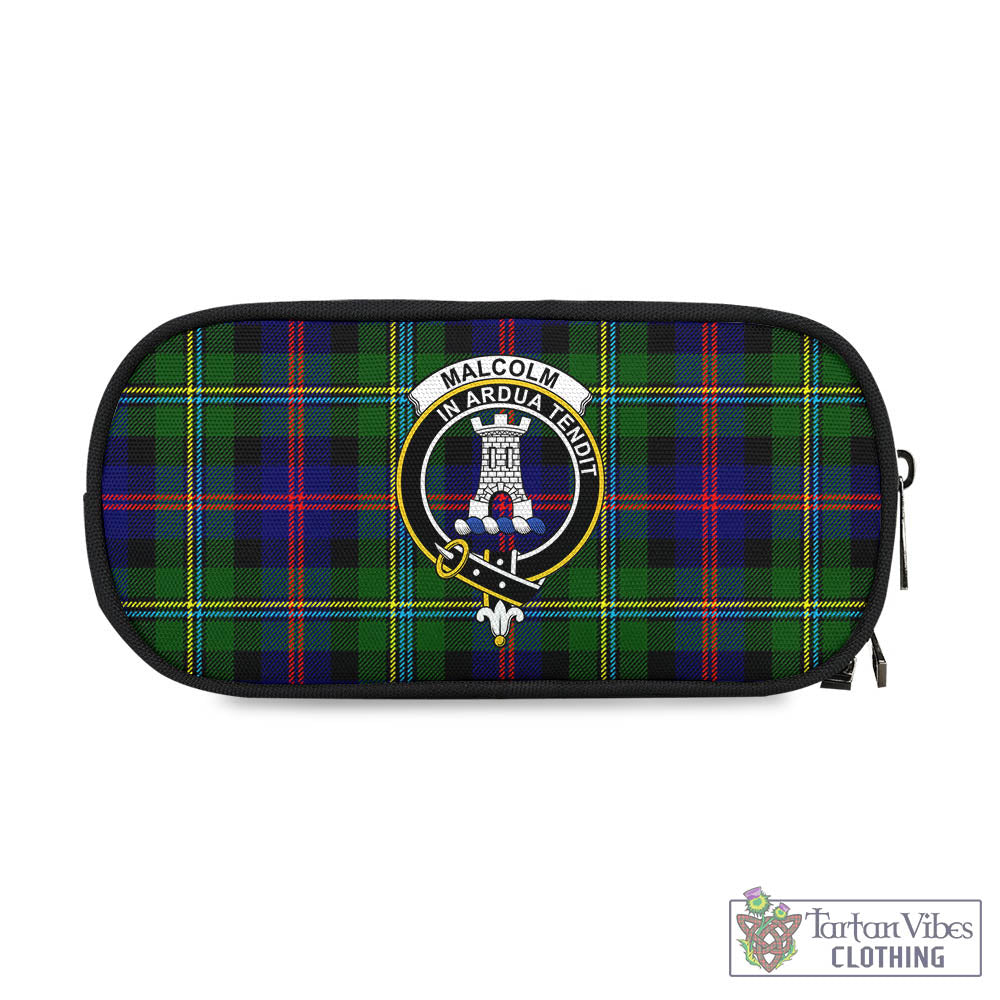Tartan Vibes Clothing Malcolm Tartan Pen and Pencil Case with Family Crest