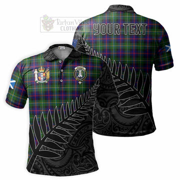 Malcolm Crest Tartan Polo Shirt with New Zealand Silver Fern Half Style