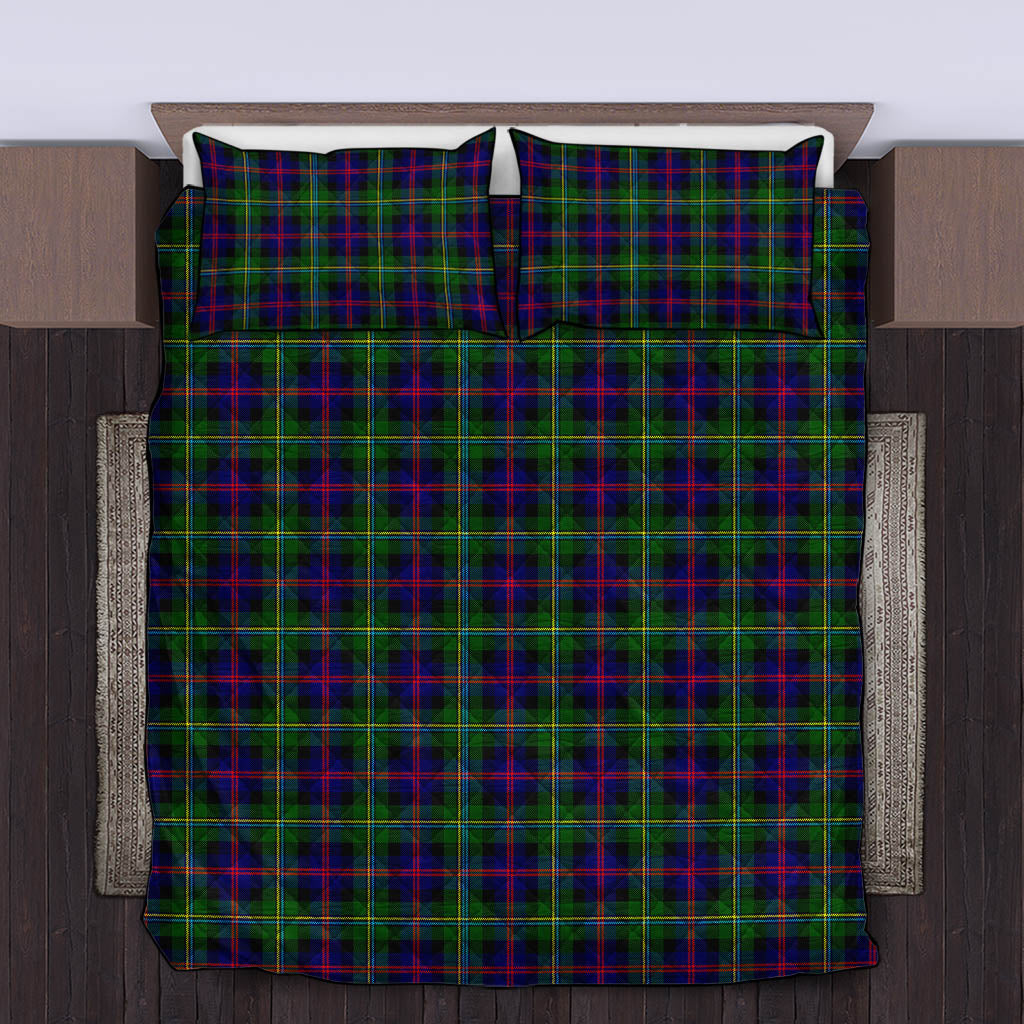 Malcolm Tartan Quilt Bed Set King - Tartan Vibes Clothing