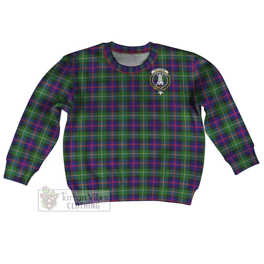 Tartan Vibes Clothing Malcolm Tartan Kid Ugly Sweater with Family Crest