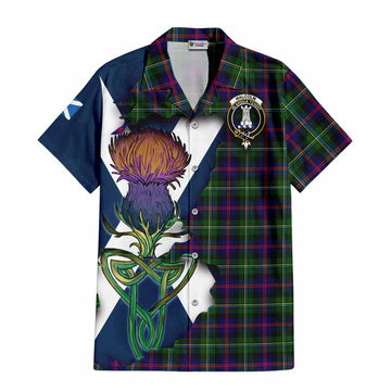 Malcolm Tartan Family Crest Hawaiian Shirt Scottish Thistle Celtic Inspired Kid - Tartan Vibes Clothing