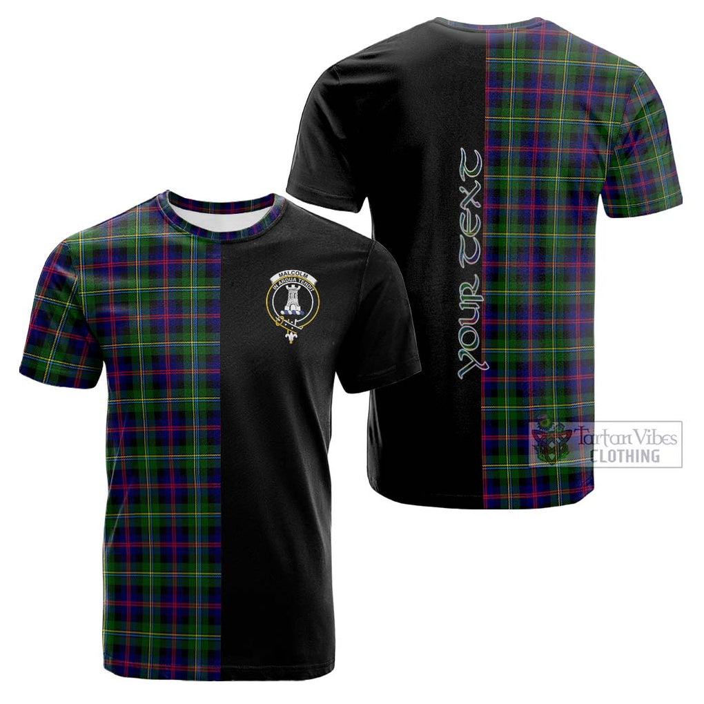 Tartan Vibes Clothing Malcolm Tartan Cotton T-shirt with Family Crest and Half Of Me Style