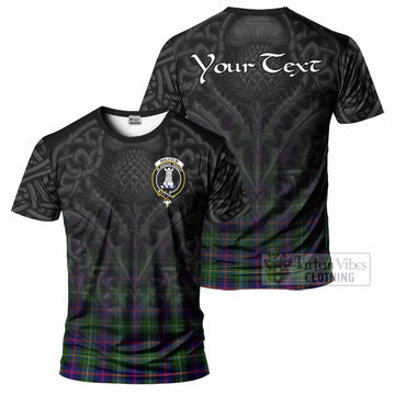 Malcolm Tartan T-Shirt with Family Crest Celtic Thistle Vibes