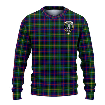 Malcolm Tartan Knitted Sweater with Family Crest
