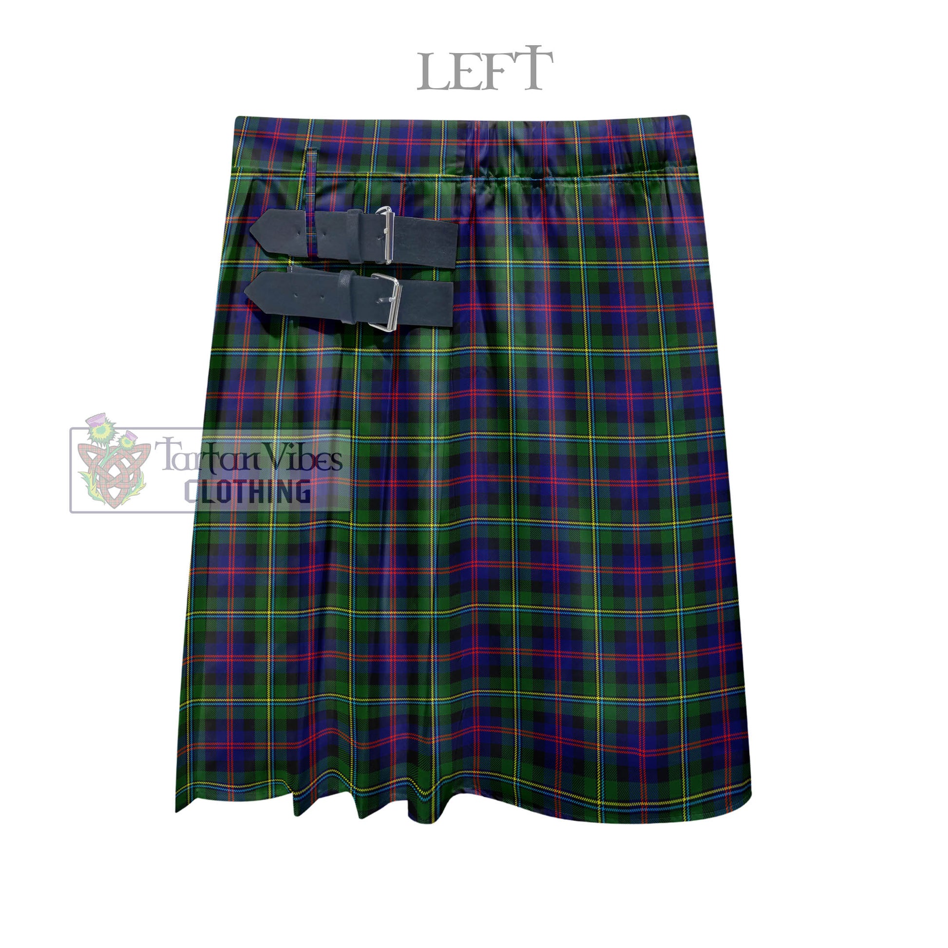 Tartan Vibes Clothing Malcolm Tartan Men's Pleated Skirt - Fashion Casual Retro Scottish Style