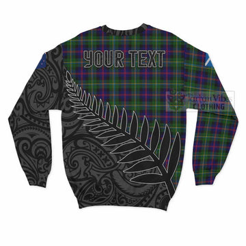 Malcolm Crest Tartan Sweatshirt with New Zealand Silver Fern Half Style