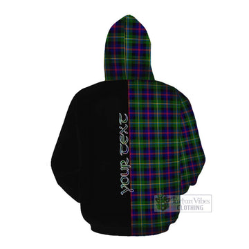 Malcolm Tartan Cotton Hoodie with Family Crest and Half Of Me Style