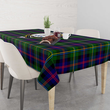 Malcolm Tartan Tablecloth with Family Crest