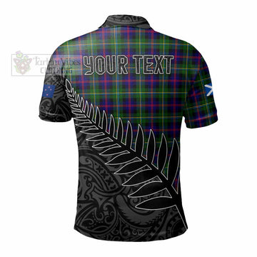 Malcolm Crest Tartan Polo Shirt with New Zealand Silver Fern Half Style